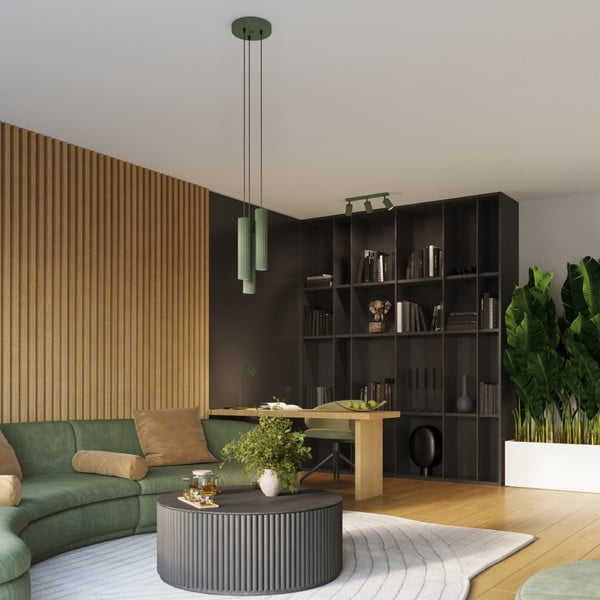 Zielona lampa wisząca ø 19,5 cm Gleam – Sollux-image-1