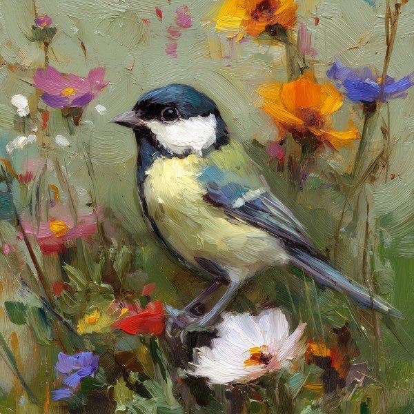 Obraz drukowany na płótnie 32x32 cm Yellow Parus – Styler