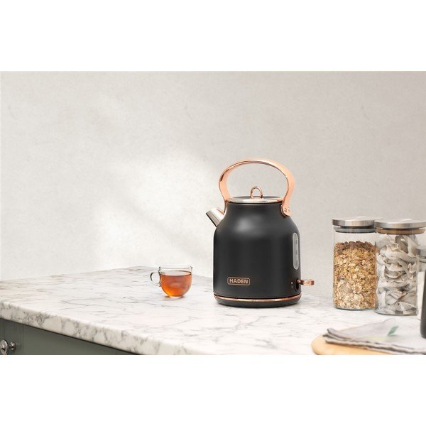 Czarny czajnik elektryczny 1,7 l Heritage – Haden-image-2