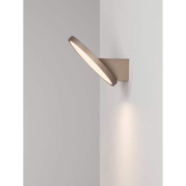 Aluminiowy kinkiet LED ze ściemniaczem w kolorze matowego złota Vea – Nova Luce-image-2