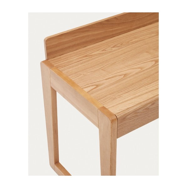 Biurko z blatem w dekorze jesionu 60x120 cm Arandu – Kave Home-image-3