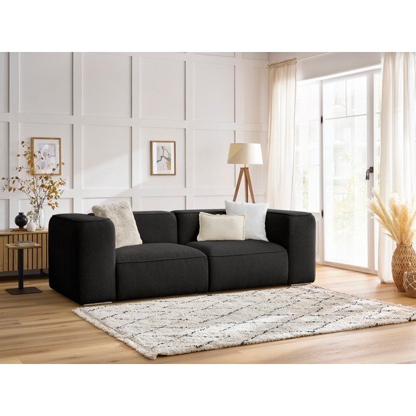 Czarna sofa 255 cm Zephyr – Bobochic Paris-image-1