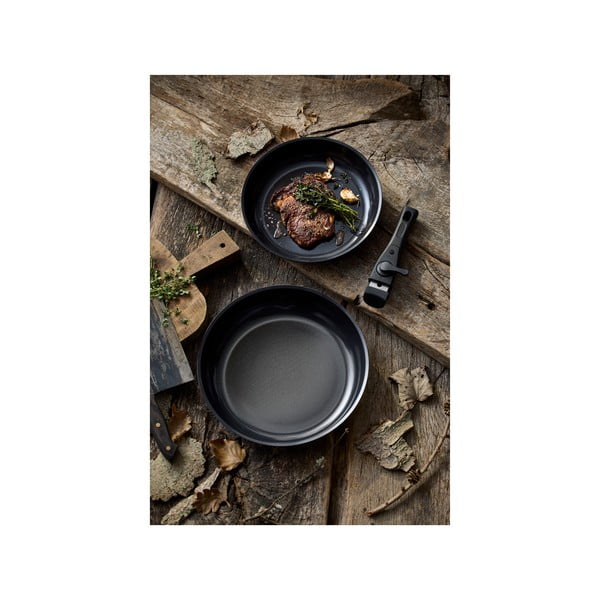 Aluminiowy zestaw patelni z odpinaną rączką z powłoką nieprzywierającą 2 szt. ø 28 cm – Holm-image-4