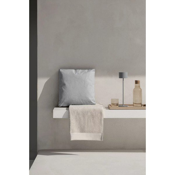 Kremowe ręczniki zestaw 2 szt. z bawełny organicznej frotte 30x50 cm Riva – Blomus-image-1