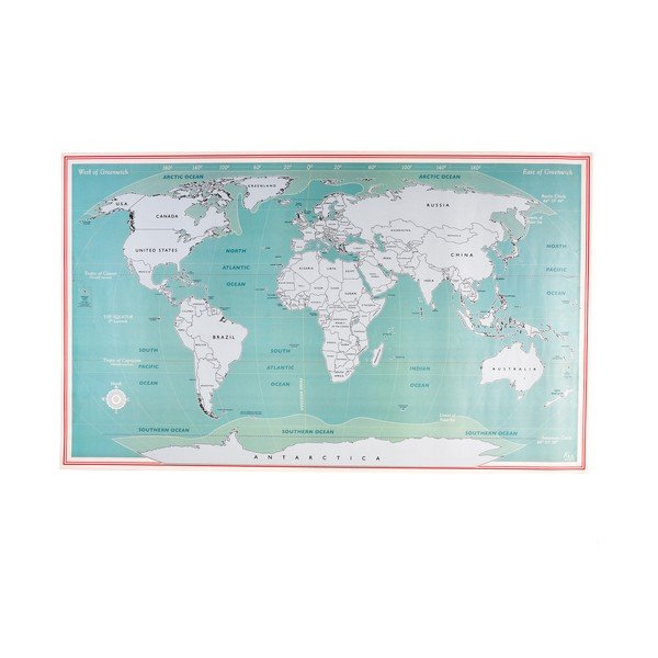 Mapa do zdrapywania 87x52 cm World Map – Rex London-image-2