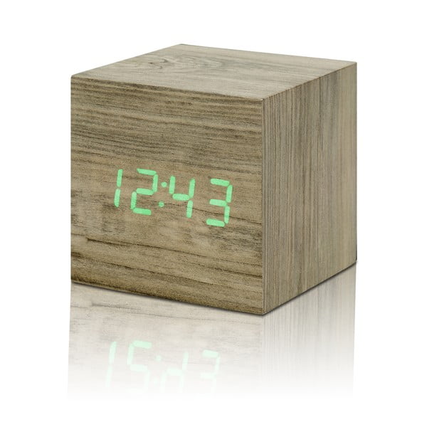 Budzik cyfrowy Wooden Cube Click – Gingko-image-3