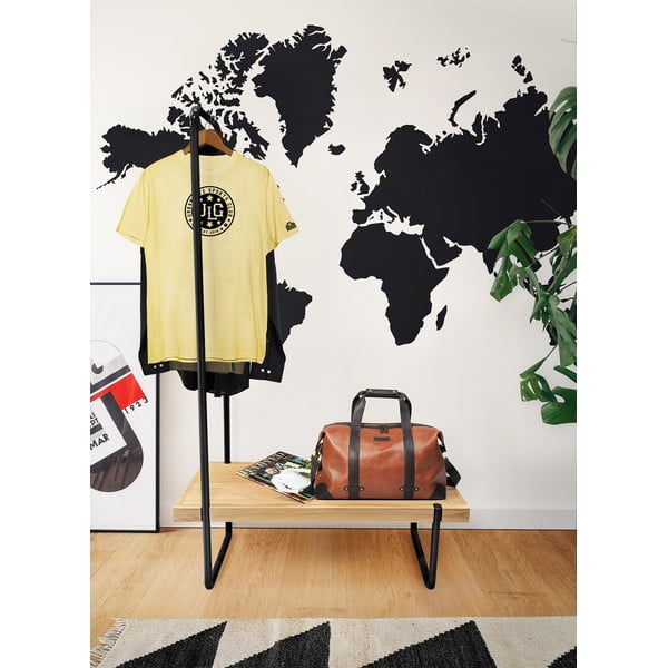 Zestaw ławki i wieszaka ze stalową konstrukcją Woodman Ben-image-1