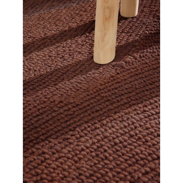 Ceglasty wełniany chodnik tkany ręcznie 80x300 cm Calmio – Hanse Home-image-4
