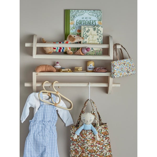 Naturalny wieszak dziecięcy z litego drewna paulowni Mingus – Bloomingville Mini-image-4