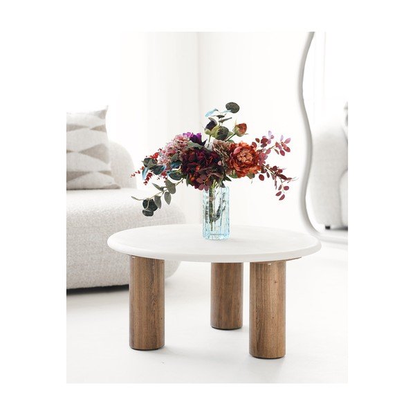 Szary szklany wazon (wysokość 20 cm) – House Nordic-image-1