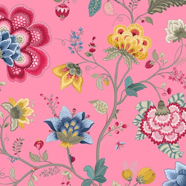 Tapeta Pip Studio Floral Fantasy, 0,52x10 m, różowa