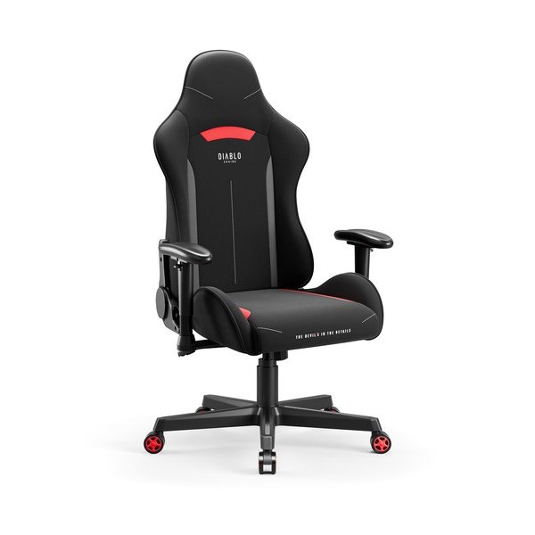 Czarny fotel gamingowy X-Starter – Diablo Chairs