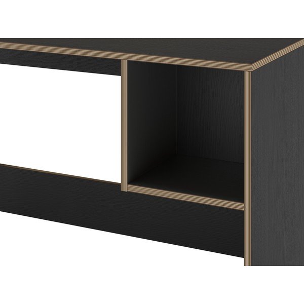 Biurko z czarnym blatem 50x110 cm Lyly – Marckeric-image-4