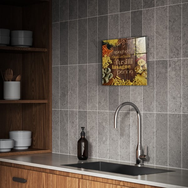 Szklany obraz 30x30 cm Pasta – Styler-image-1