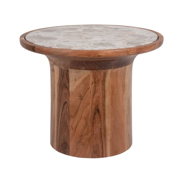 Okrągły stolik z litego drewna mango ø 45 cm Tubo – Leitmotiv