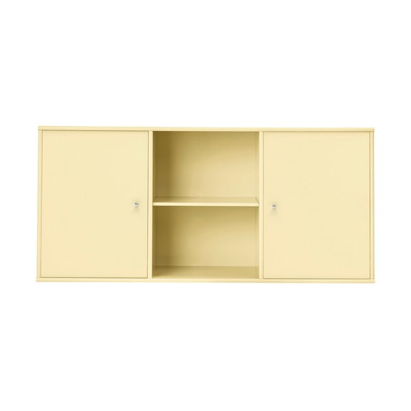 Jasnożółta niska komoda wisząca 133x61 cm Mistral – Hammel Furniture
