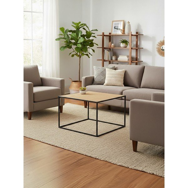 Rattanowy stolik w naturalnym kolorze 60x60 cm Depok – Premier Housewares-image-4