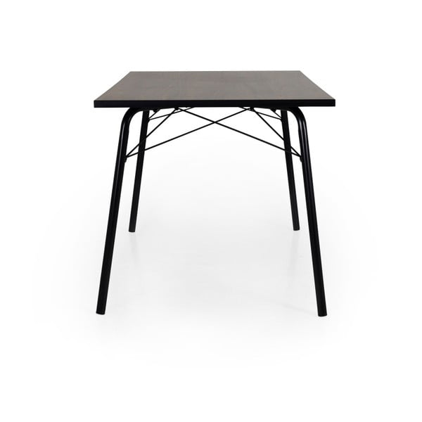 Ciemnobrązowy stół Tenzo Daxx, 80x140 cm