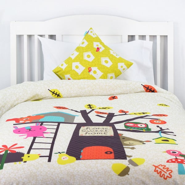 Pościel bawełniana dziecięca Baleno Sweet Home, 140x200 cm-image-1