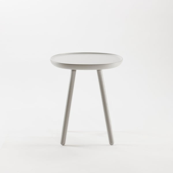 Szary stolik z litego drewna EMKO Naïve, ø 45 cm-image-4
