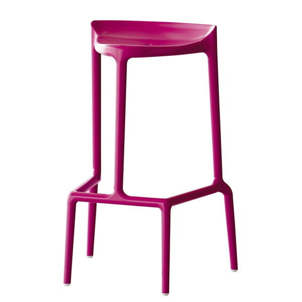 Różowe krzesło barowe Pedrali Happy