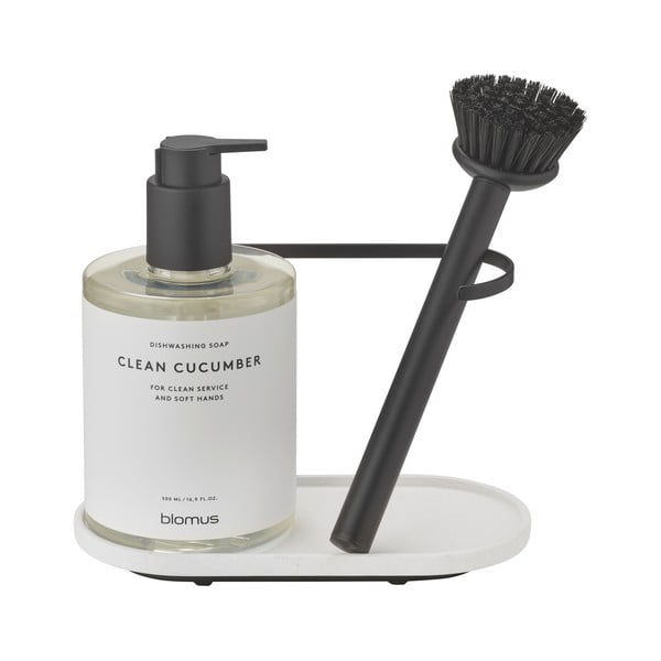 Kremowy betonowy stojak na akcesoria do mycia naczyń Dhuva – Blomus-image-2