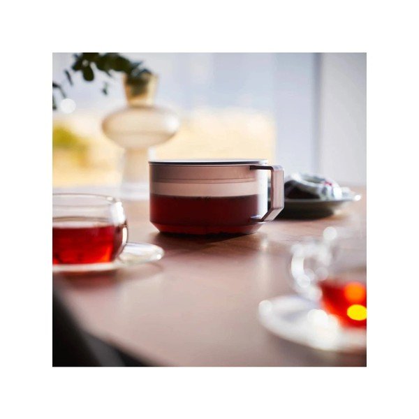 Czarny plastikowy dzbanek do herbaty z sitkiem 600 ml Tower – YAMAZAKI-image-2