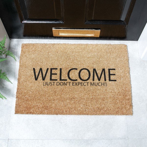 Wycieraczka z włókna kokosowego 40x60 cm Welcome Don't Expect Much – Artsy Doormats-image-2