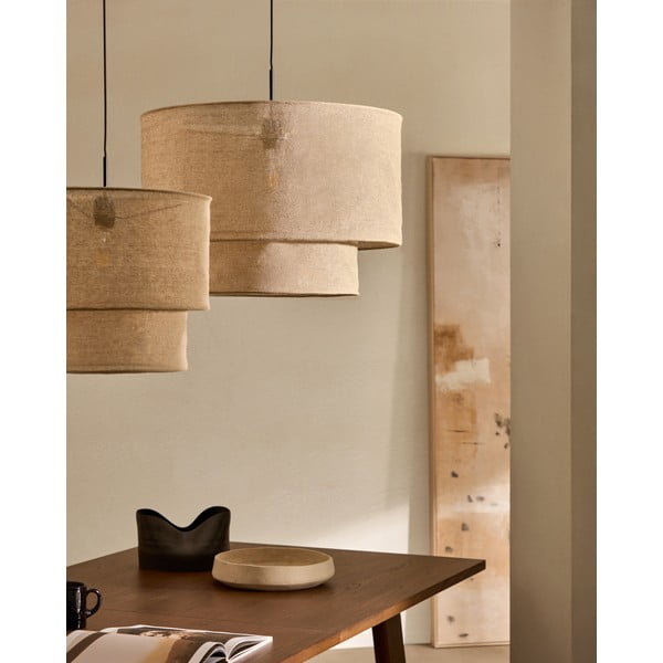 Beżowy abażur ø 60 cm Mariela – Kave Home-image-1