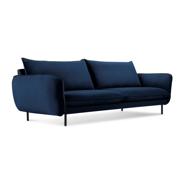 Niebieska aksamitna sofa Cosmopolitan Design Vienna, 200 cm