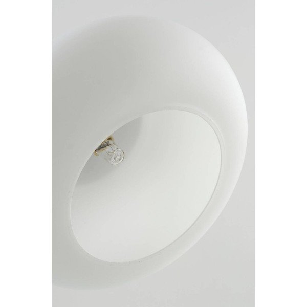 Biała/w kolorze matowego srebra lampa wisząca z opalowego szkła ø 20 cm Thalia – Jotex-image-3