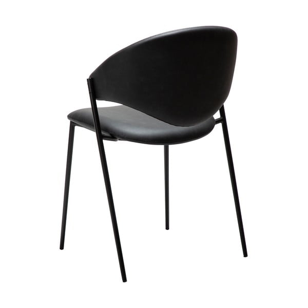 Czarne krzesło z imitacji skóry Zone – DAN-FORM Denmark-image-3