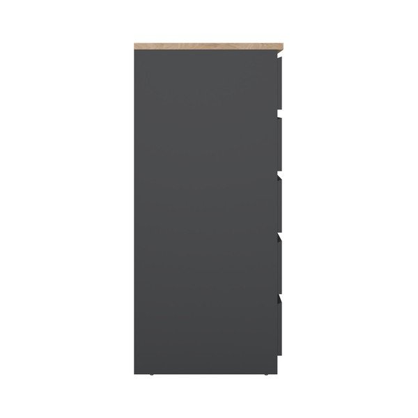 Ciemnoszara komoda 40x111x50 cm Naia – Tvilum-image-4