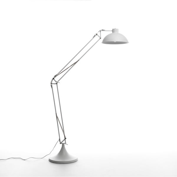 Biała lampa stojąca Design Twist Isparta
