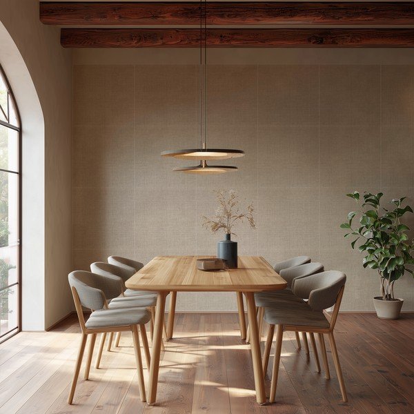 Tekstylne panele akustyczne zestaw 2 szt. 60x60 cm Light Linen – Styler-image-2