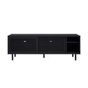 Czarna metalowa szafka pod TV 160x55x45 cm Veep – Unique Furniture