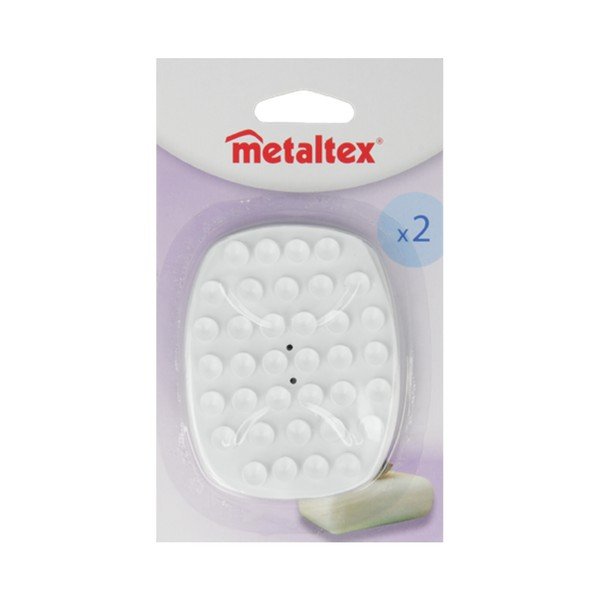 Zestaw 2 antypoślizgowych podkładek pod mydło Metaltex-image-2