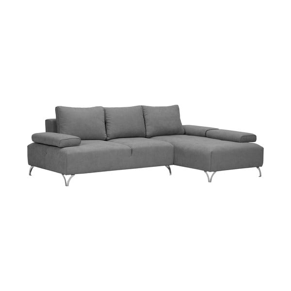 Jasnoszary rozkładany narożnik prawostronny Windsor & Co Sofas Virgo-image-1