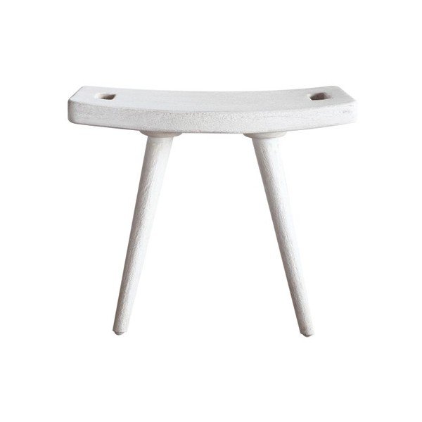 Taboret Preston Rustic White-image-1