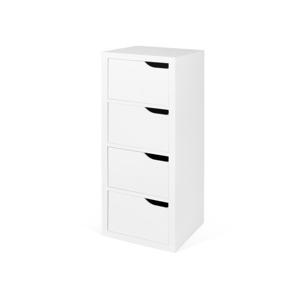 Biała komoda z 4 szufladami TemaHome Basic-image-1