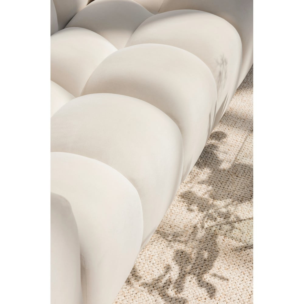 Szarobrązowa aksamitna sofa 225 cm Cube – Bonami Selection (zdjęcie 10)
