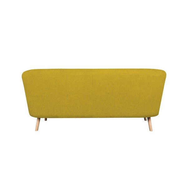 Żółta sofa trzyosobowa Kooko Home Pop-image-3