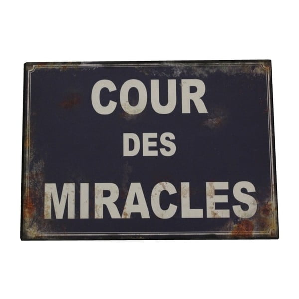 Tabliczka z blachy Antic Line Cour Des Miracles