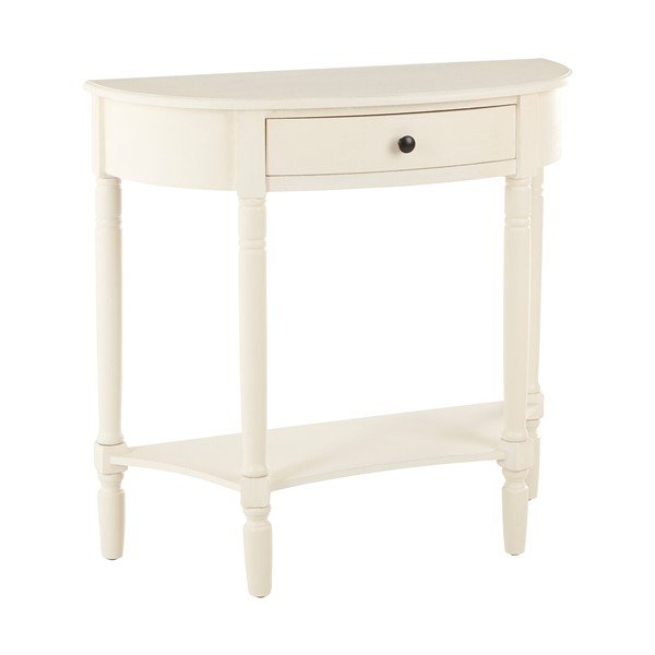 Biała konsola z litego drewna sosnowego 33x81 cm Heritage – Premier Housewares