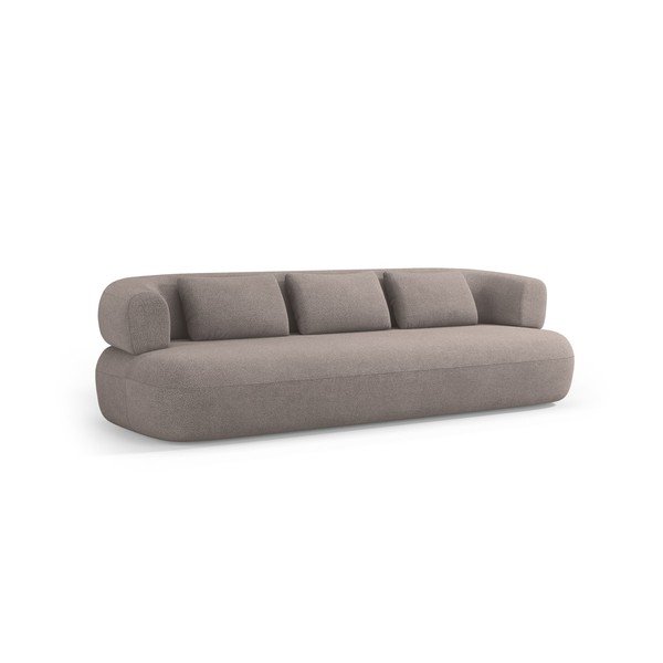 Jasnobrązowa sofa z materiału bouclé 200 cm Jenny – Micadoni 
