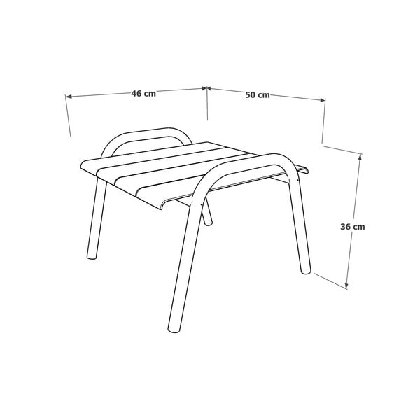 Aluminiowy stolik ogrodowy 50x45 cm Fleole – Ezeis-image-3