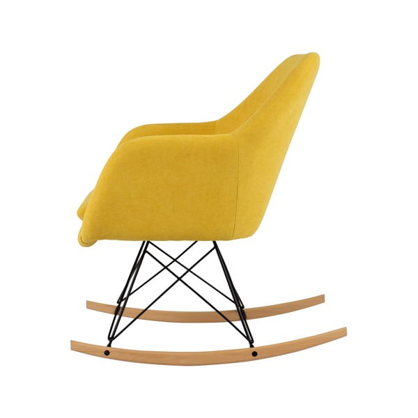 Żółty fotel bujany Tenzo Emma-image-2