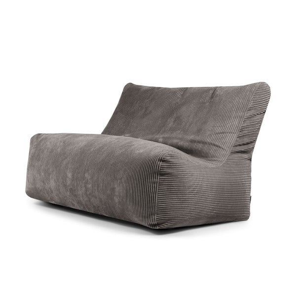 Ciemnoszary sztruksowy worek do siedzenia Sofa Seat Lounge – SLOWDOWN