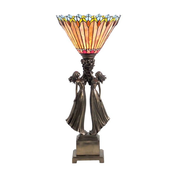 Lampa stołowa Tiffany Fire