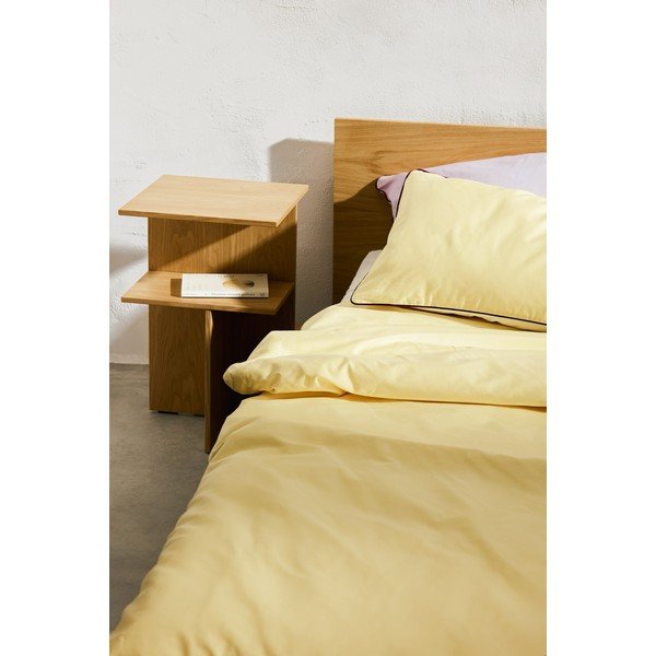 Żółta poszwa na kołdrę jednoosobowa z satyny bawełnianej 140x200 cm Oba – noo.ma-image-4